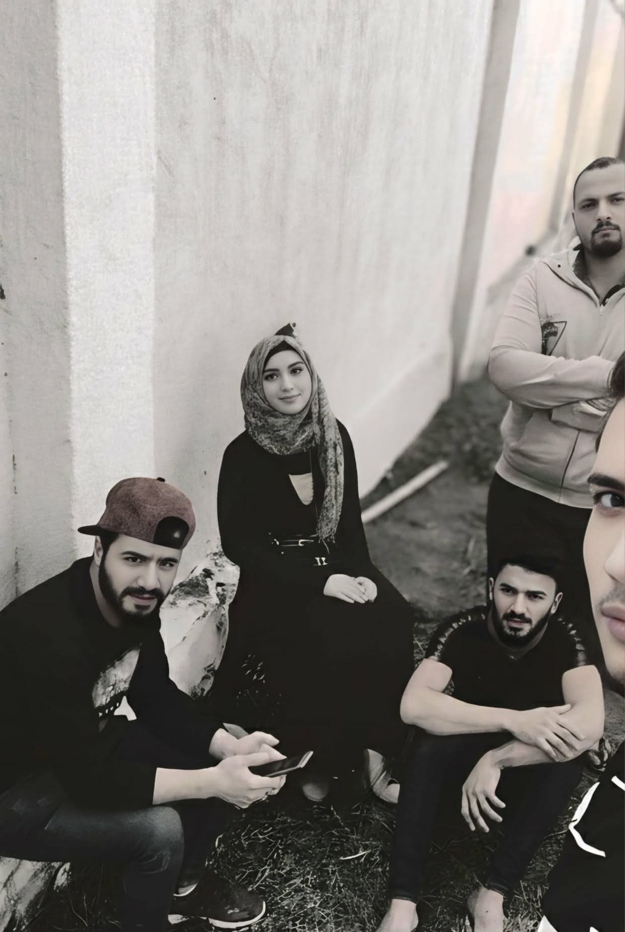 بسمة العبيدي مع الفريق التطوعي للعمل الإنساني&nbsp;