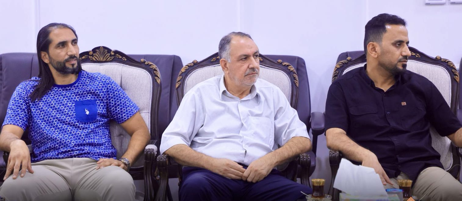 گناوي يلتقي إدارة نادي النجف الرياضي و يؤكد دعم الحكومة المحلية للرياضة