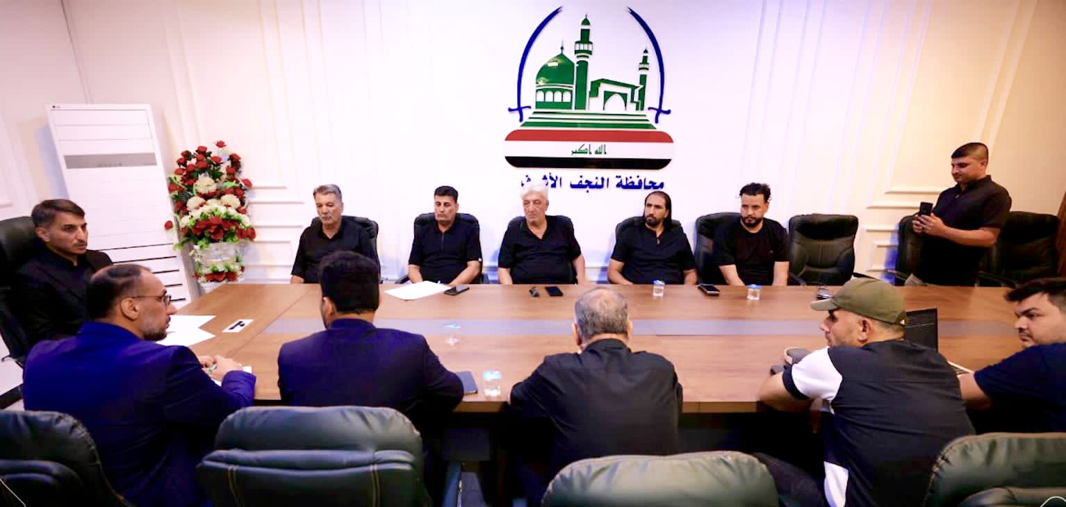 گناوي : يؤكد دعم الحكومة المحلية لنادي النجف و القطاع الرياضي بصورة عامة