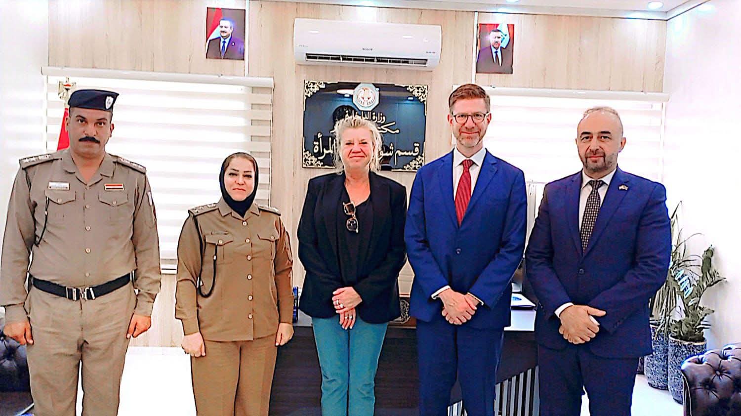 قسم شؤون المرأة في وزارة الداخلية يستقبل بعثة الاتحاد الأوروبي لتعزيز مهارات المرأة في القطاع الأمني