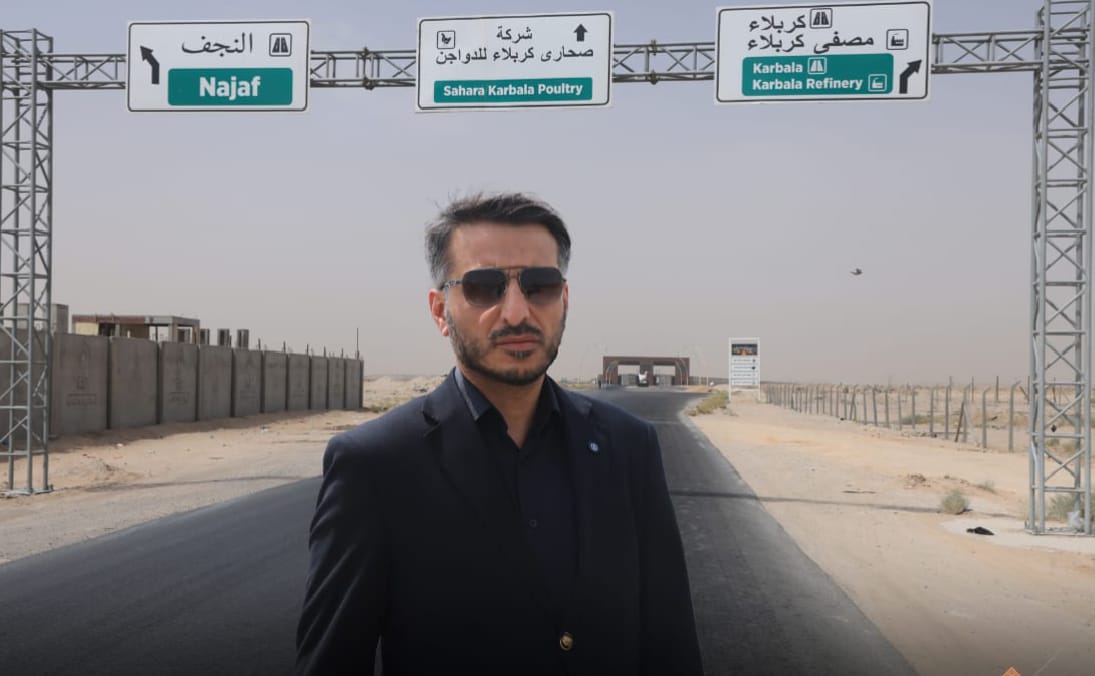 محافظ النجف يعلن جاهزية طريق الخط الإستراتيجي لنقل الزائرين ضمن خطة التفويج العكسي