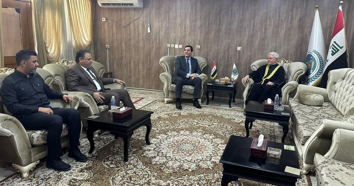 رئيس حركة انجاز المهندس باقر جبر الزبيدي يستقبل  نائب السفير المصري لدى العراق