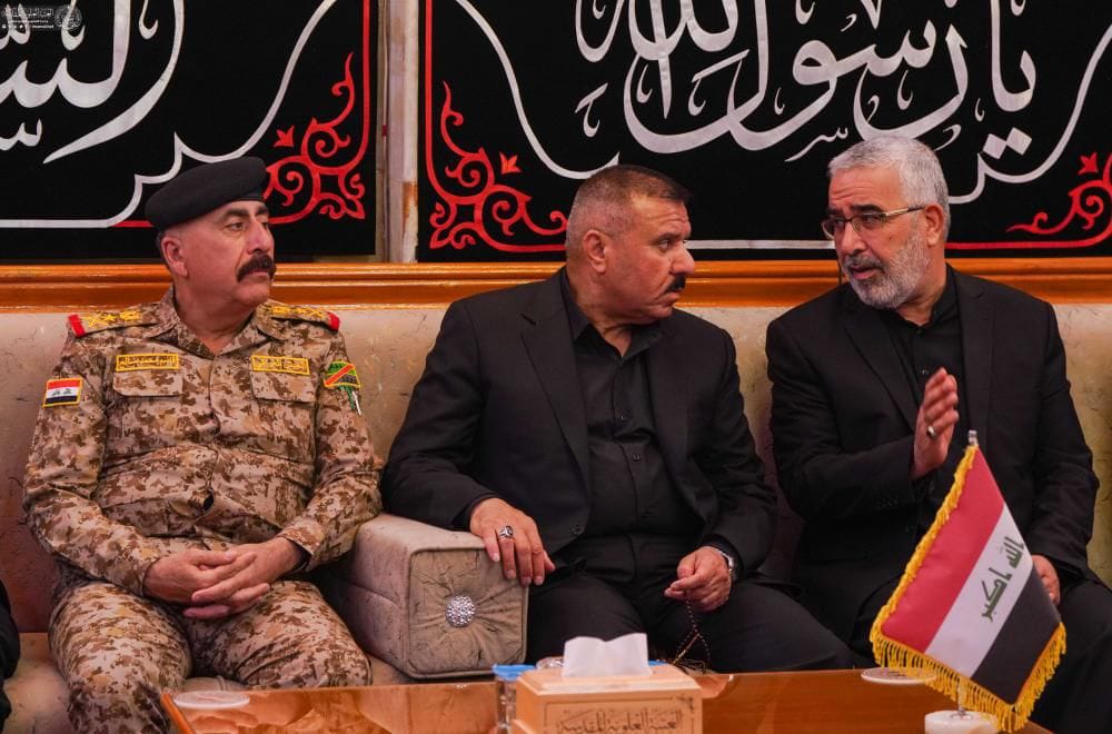 وزير الداخلية يلتقي بأمين العتبة العلوية و يثمن جهود كافة كوادرها في نجاح خطة الزياره