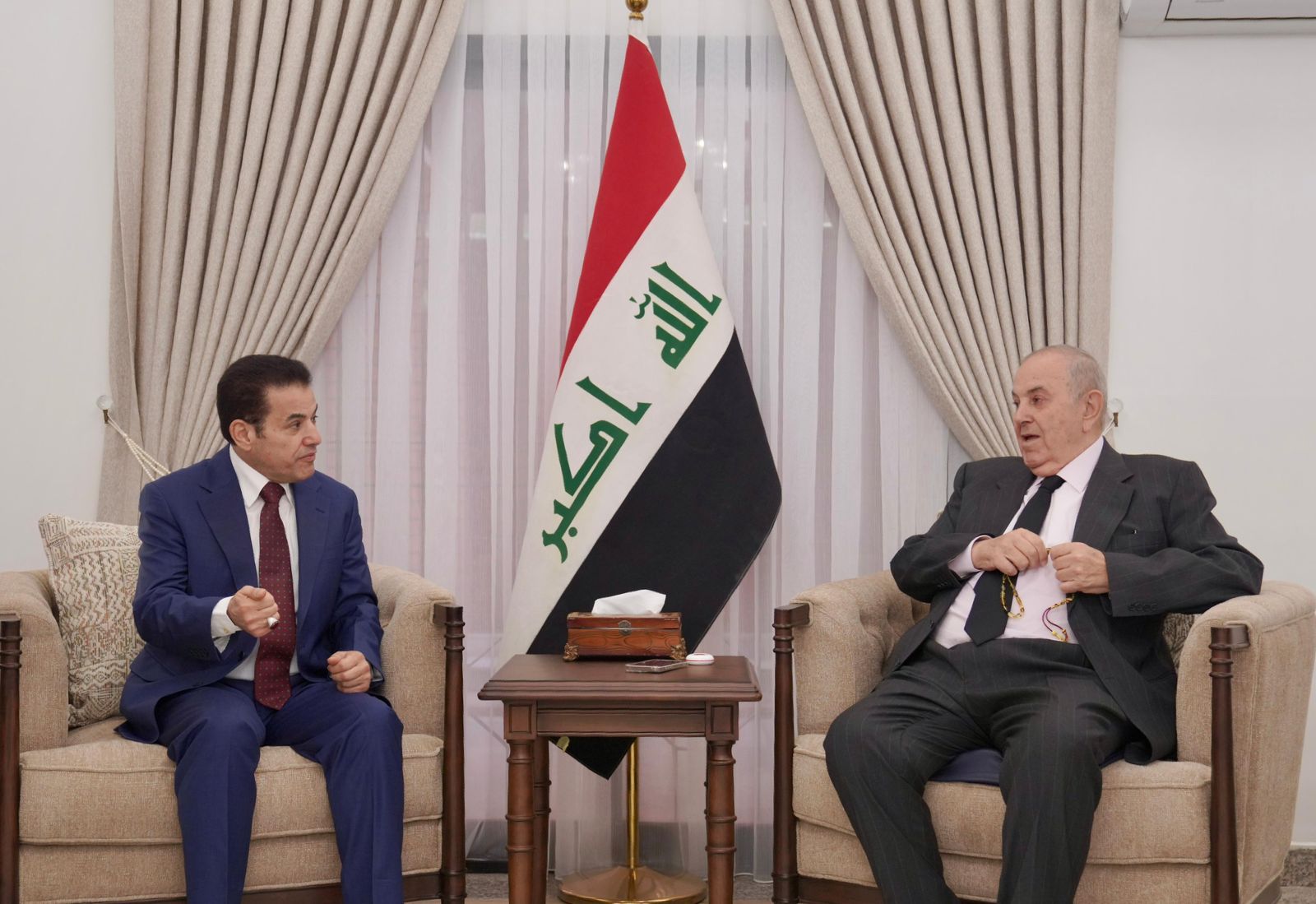 د. اياد علاوي يستقبل السيد قاسم الاعرجي
