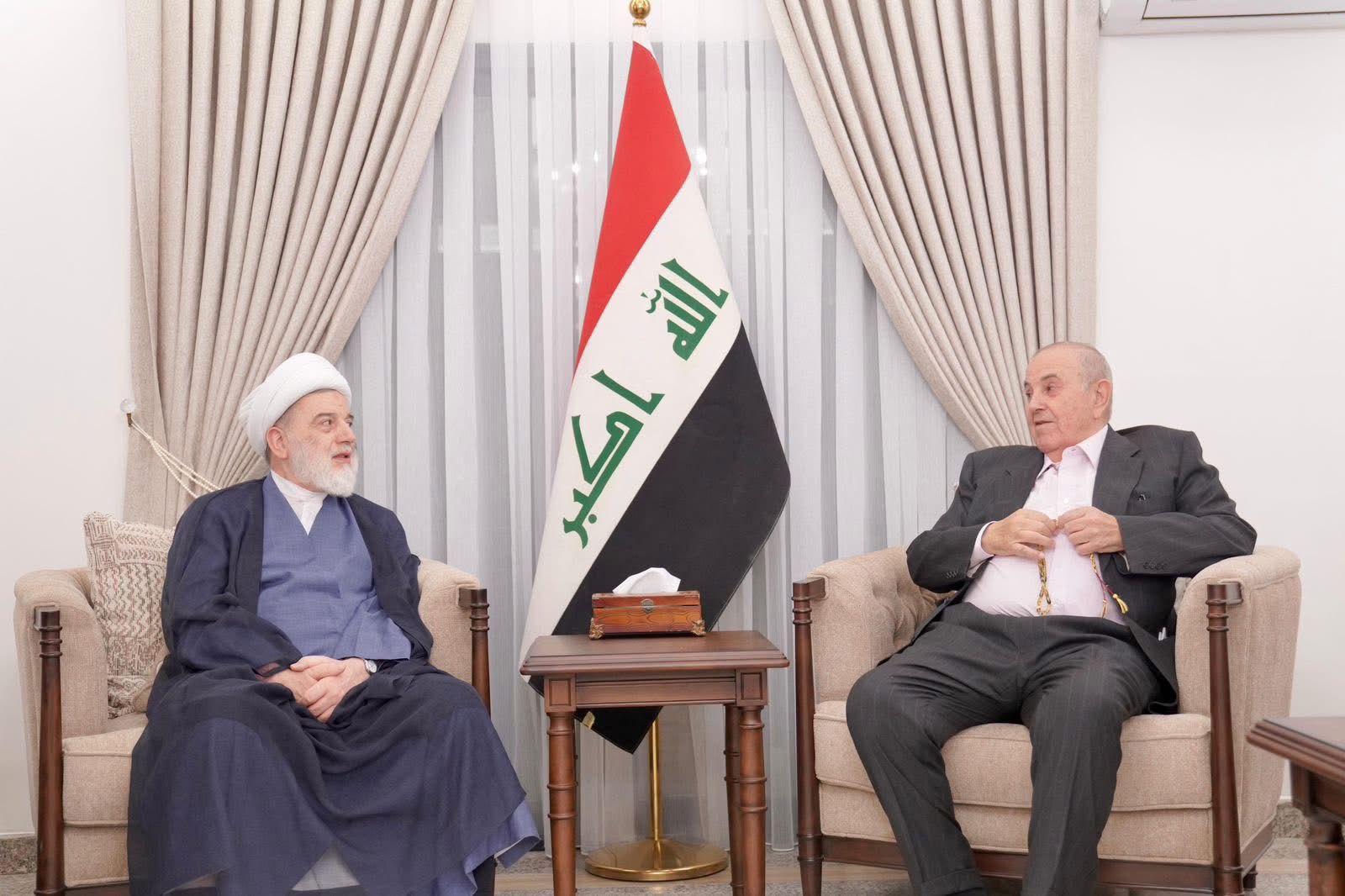 د. اياد علاوي يستقبل الشيخ همام حمودي
