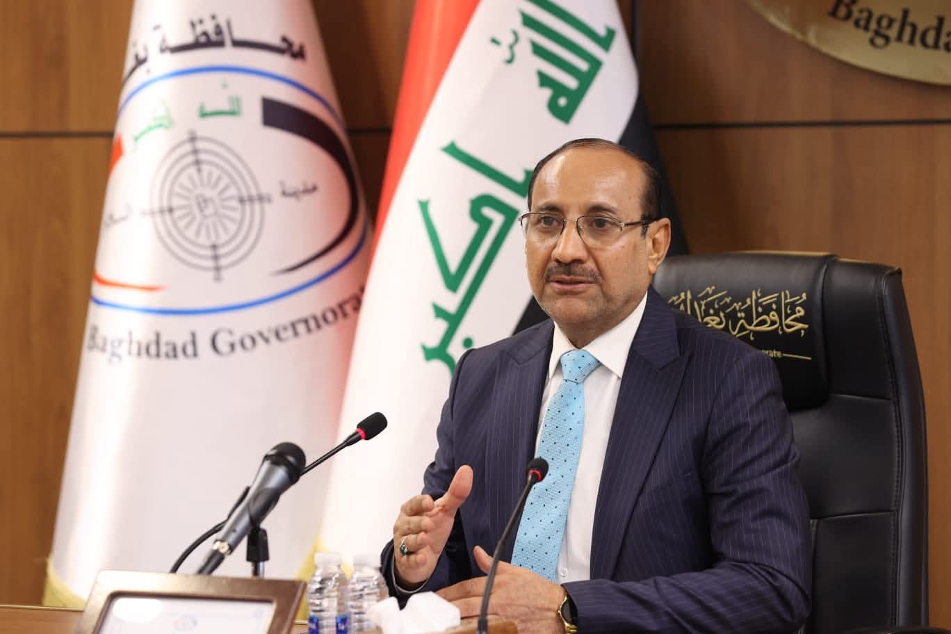 محافظ بغداد يوجه بإجراءات عاجلة لتفادي تلوث المياه ويترأس اجتماعاً موسعاً لمناقشة الأزمة
