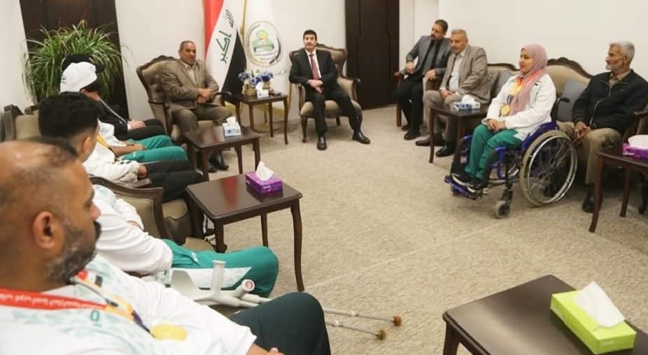 مجلس النجف يكرم أبطال البارالمبية في المحافظة
