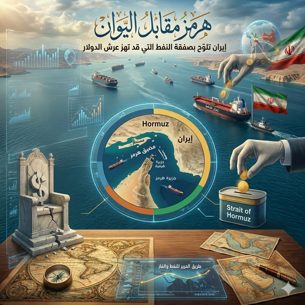 هرمز مقابل اليوان… إيران تلوّح بصفقة النفط التي قد تهز عرش الدولار