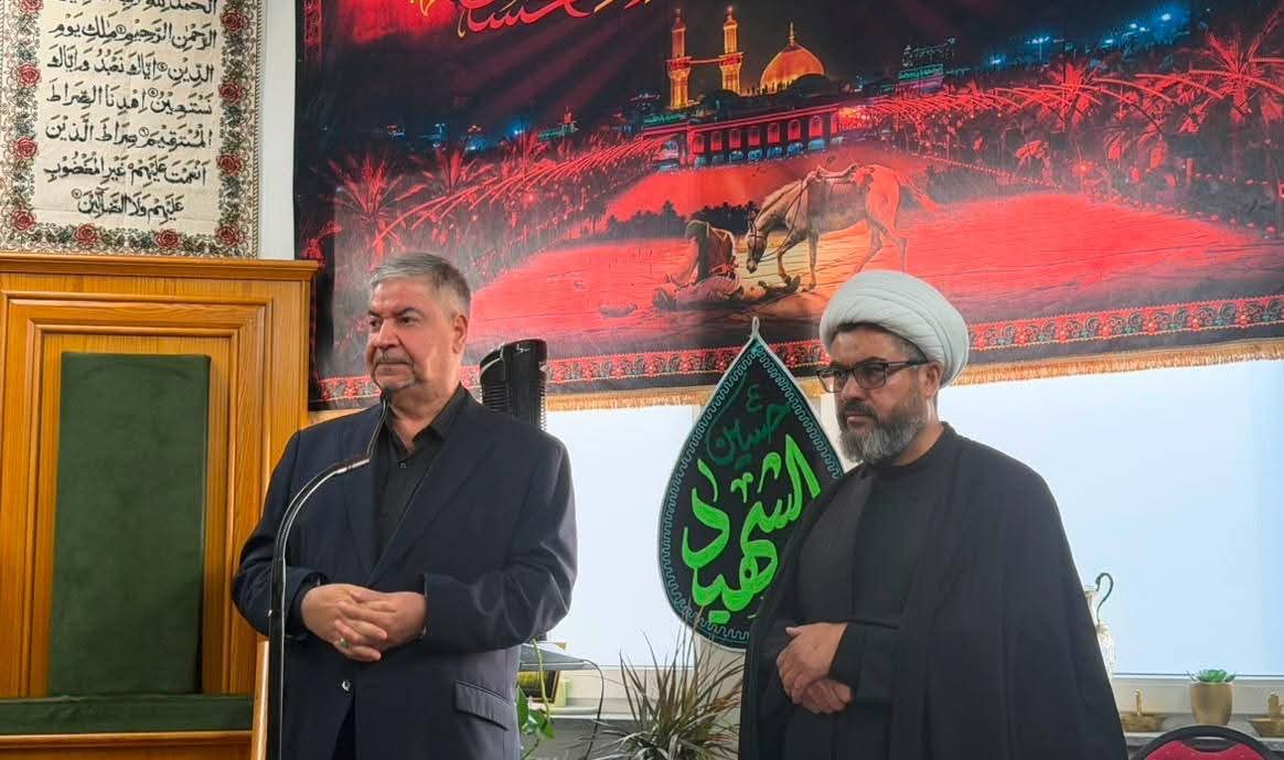 السفير العلوي يلتقي أبناء الجالية العراقية والعربية في مدينة لينز ويشارك في مجلس عزاء الإمام الحسين (عليه السلام)