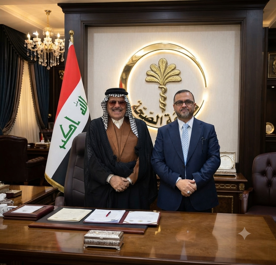 الشيخ عبدالأمير الاسدي ووزير الصحة  يبحثان القضايا الوطنية ويؤكدان دعم جهود الحكومة في مكافحة الفساد