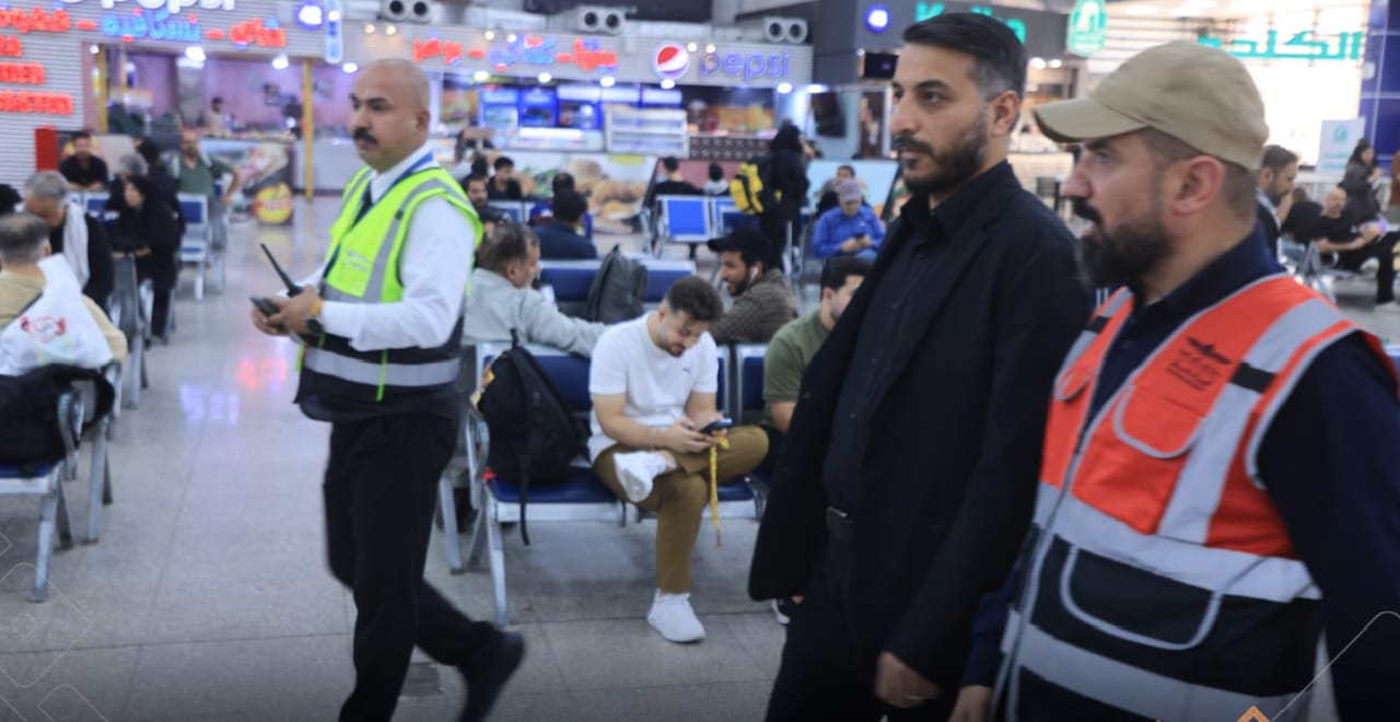 گناوي : يتابع حركة القادمين و المغادرين عبر مطار النجف الدولي