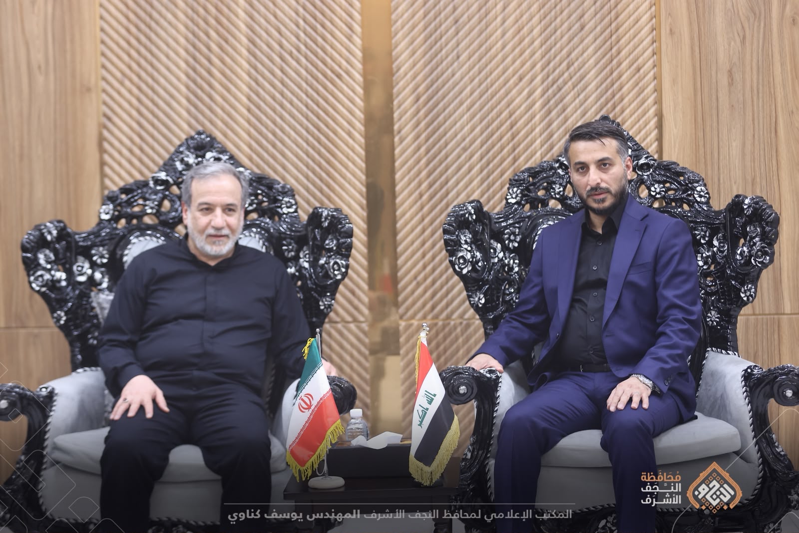 محافظ النجف يستقبل وزير الخارجية الإيرانية