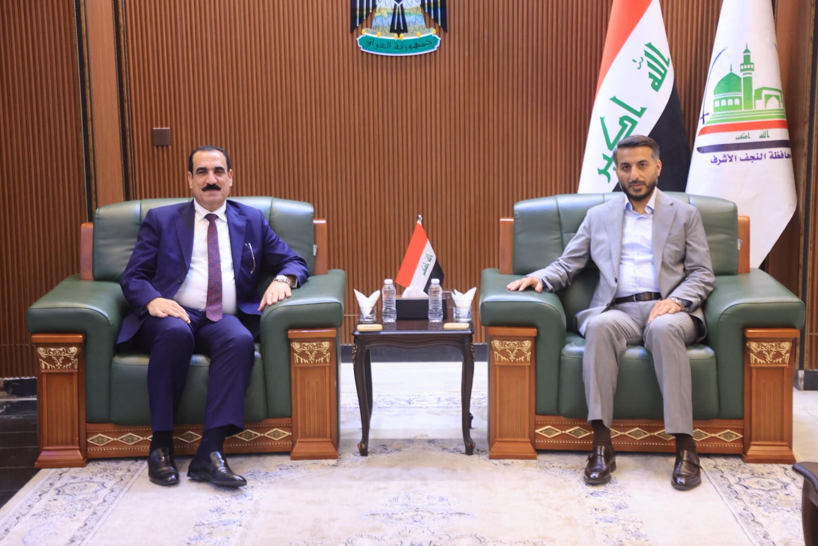 محافظ النجف  يستقبل وكيل وزارة التعليم العالي  للشؤون الإدارية