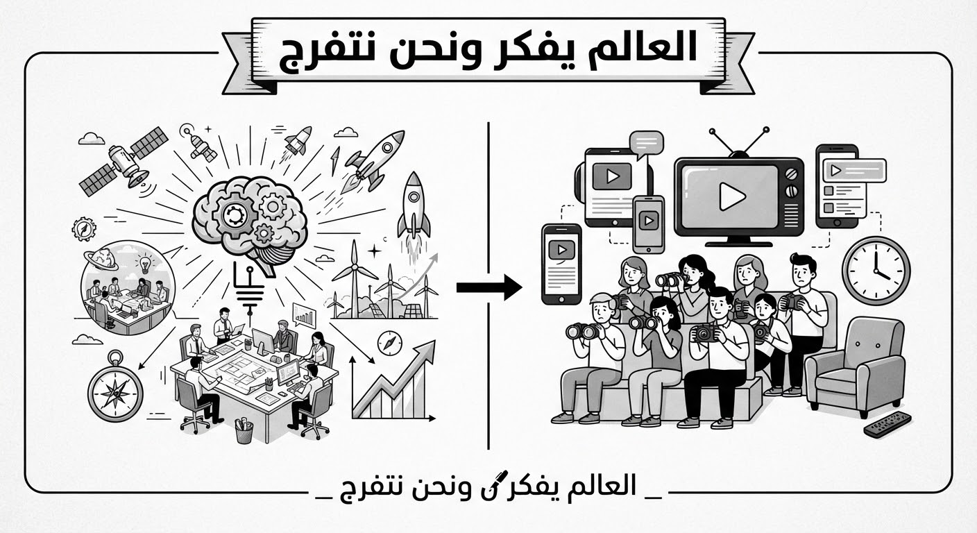 العالم يفكر ونحن نتفرج بقلم _ رياض الفرطوسي
