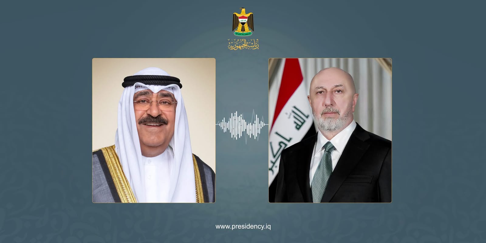 رئيس الجمهورية يبحث مع أمير الكويت العلاقات الثنائية والتطورات في المنطقه