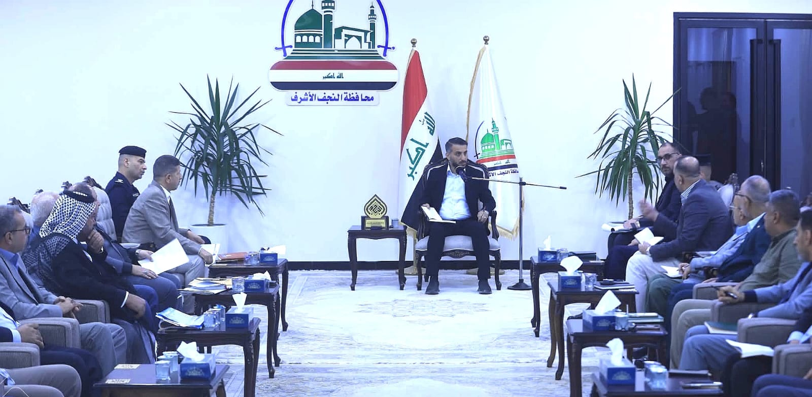 محافظ النجف : دعمًا للقطاع الإستثماري و الصناعي بالمحافظة التقى بالمستثمرين و الصناعيين